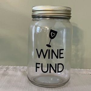 Wine Fund Money Jar